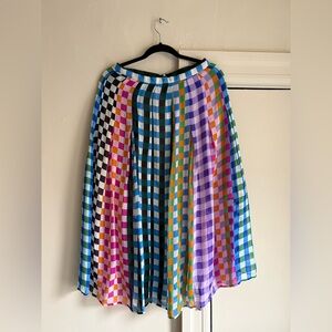 Gorman Colorful Checkered A-Line Skirt